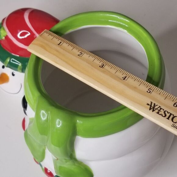 Ganz‎ Snowman Cookie Jar Christmas Holiday Decor Food Storage - Picture 10 of 16